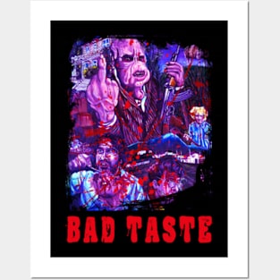 Bazza's Battle Against Extraterrestrials Bad Taste T-Shirt Posters and Art
